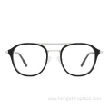 Unique Design Acetate Stainless Steel Eyeglass Frames With Stylish Design Unisex